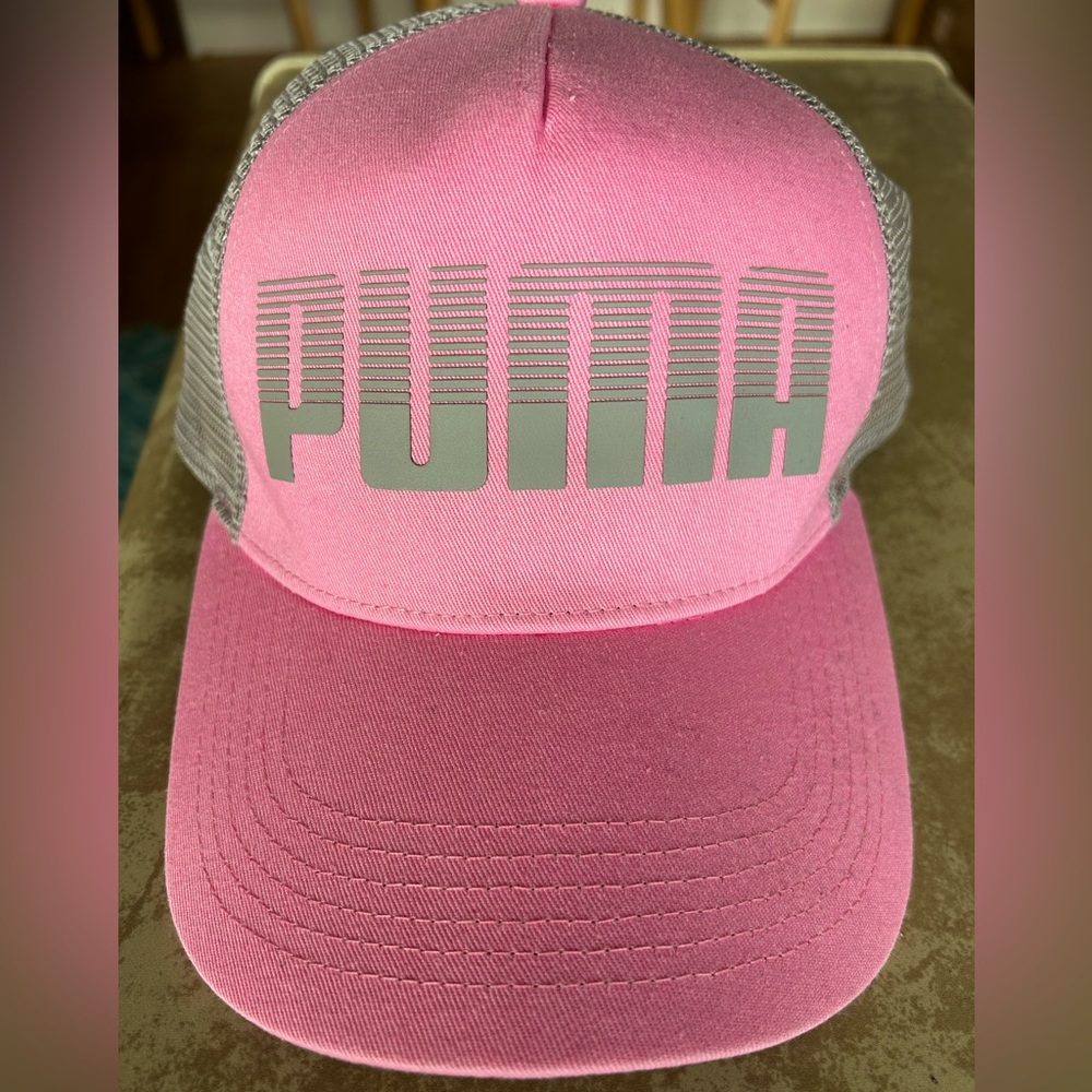 Puma Hat | Pink and Gray
